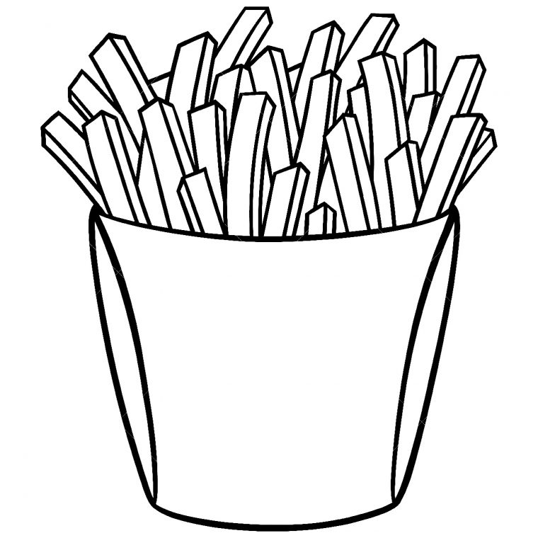 fries coloring pages