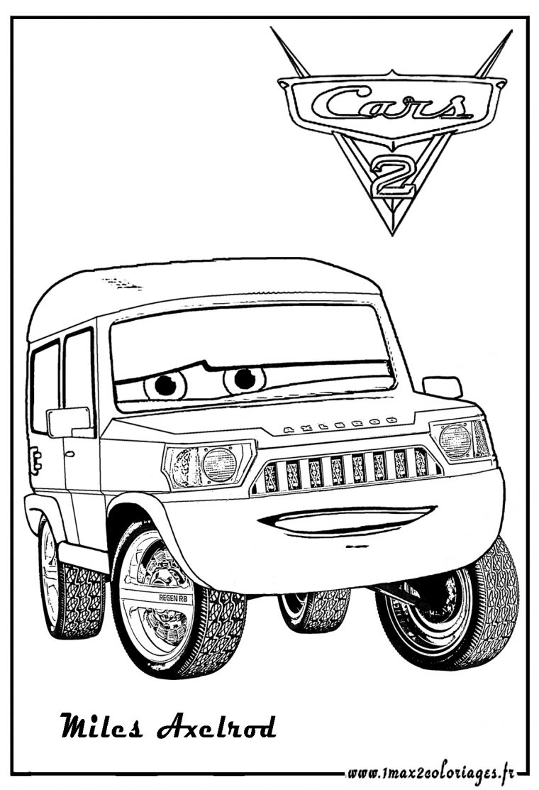 Cars 2 To Download For Free – Cars 2 Kids Coloring Pages concernant Dessin À Colorier Cars