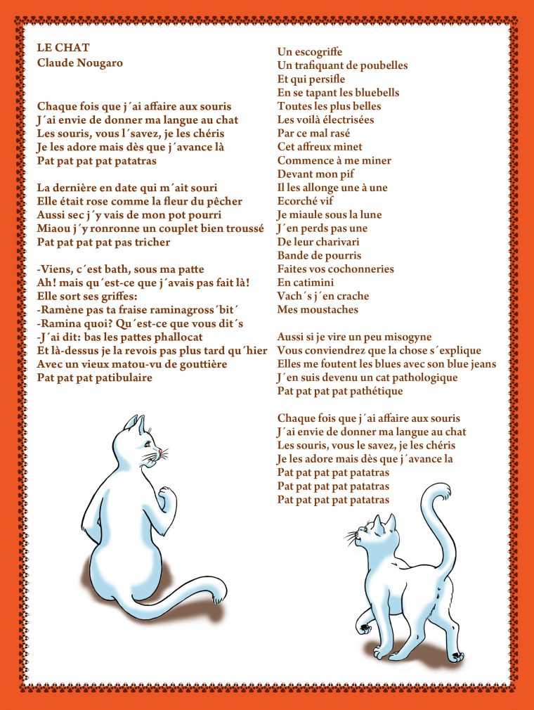 Claude Nougaro | Le Chat Dans Tous Ses États – Gatos avec Paroles 3 Petits Chats
