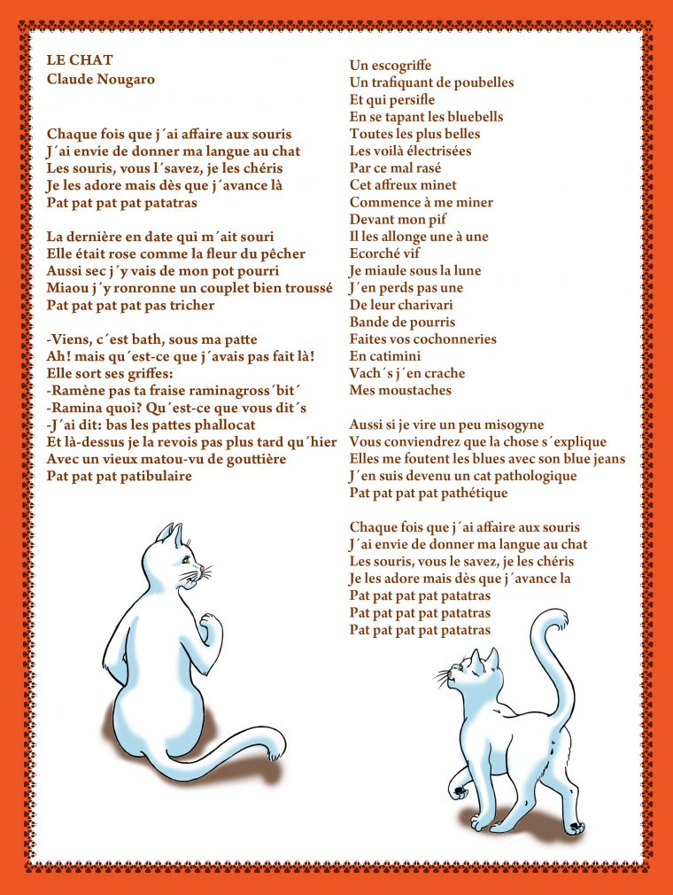 Claude Nougaro | Le Chat Dans Tous Ses États – Gatos avec Paroles 3 Petits Chats