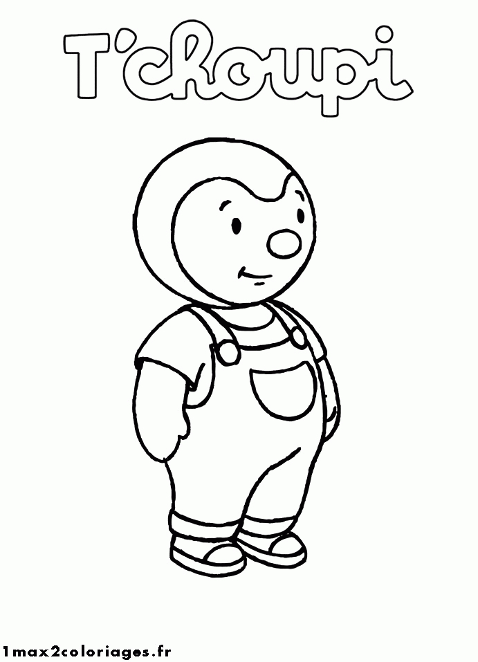 Coloriage De Tchoupi | Coloriage serapportantà Tchoupi Al Ecole