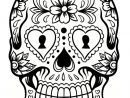 Coloriage Tête De Mort Mexicaine : 20 Dessins À Imprimer avec Crane Mexicain Dessin