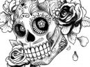 Coloriage Uage De Crâne Fleuri Dessin Gratuit À Imprimer pour Crane Mexicain Dessin