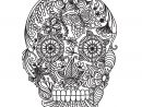 Dessin Mexican Skull Tattoo Pour Adulte À Imprimer à Crane Mexicain Dessin