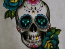 Images Crânes Mexicains | Crâne Mexicain, Illustration D avec Crane Mexicain Dessin