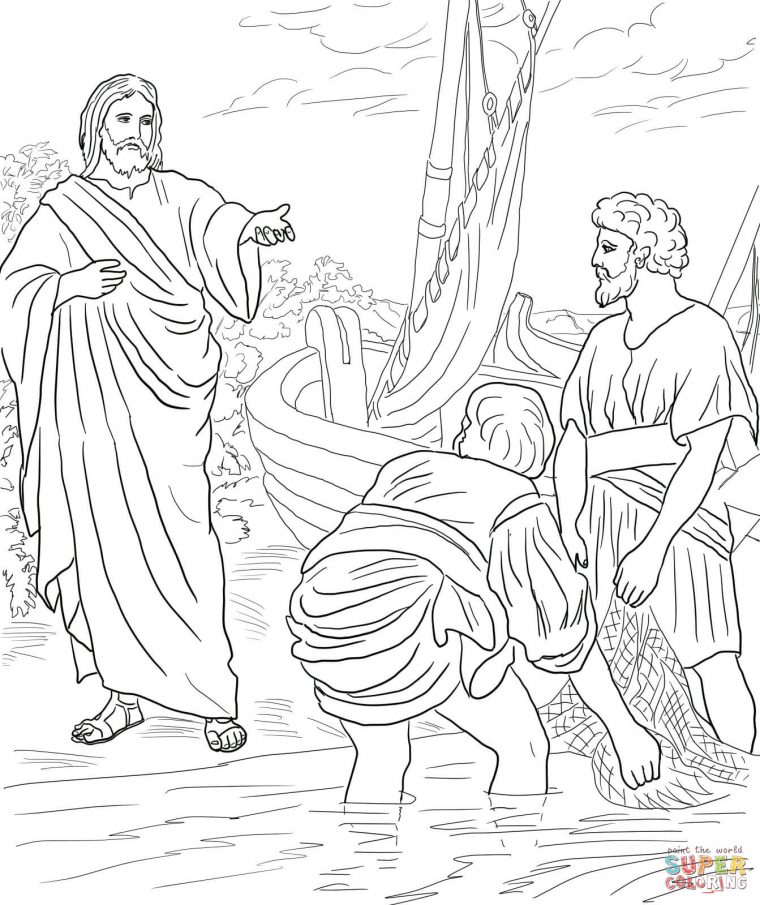 disciples coloring page