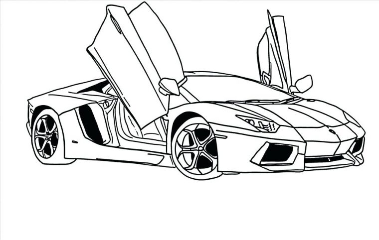 lamborghini aventador coloring page