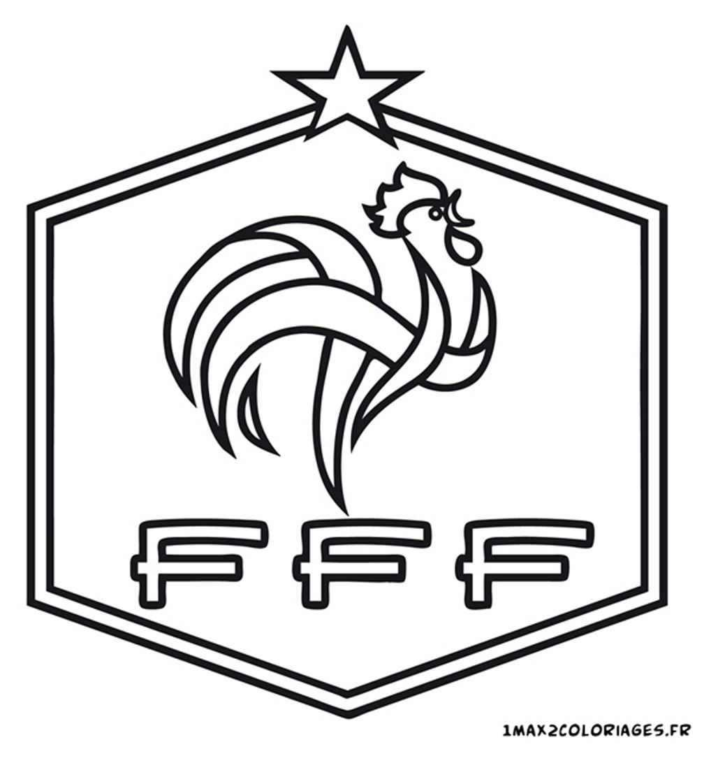 Logo Football France | Coloriage Foot, Coloriage Football dedans Dessin De Foot A Imprimer