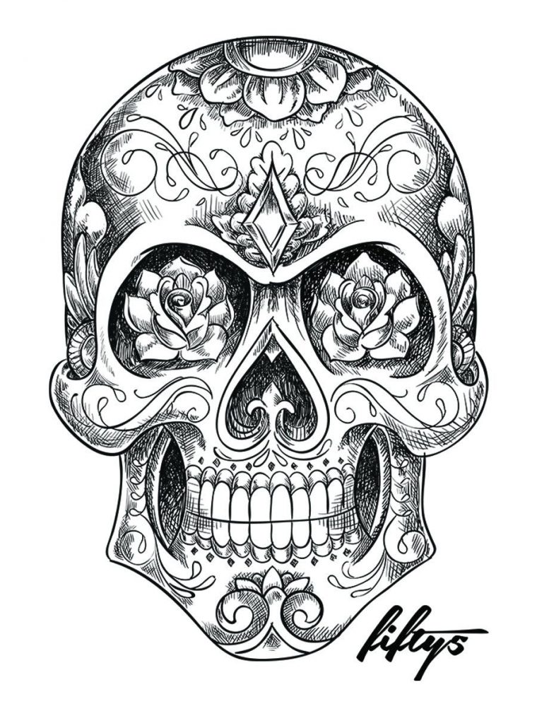Sugar Skull – Google Search (Avec Images) | Uage Crâne serapportantà Crane Mexicain Dessin