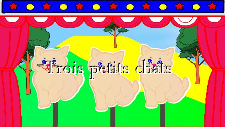 "Trois Petits Chats"-Comptines Et Chansons Animées – pour Paroles 3 Petits Chats