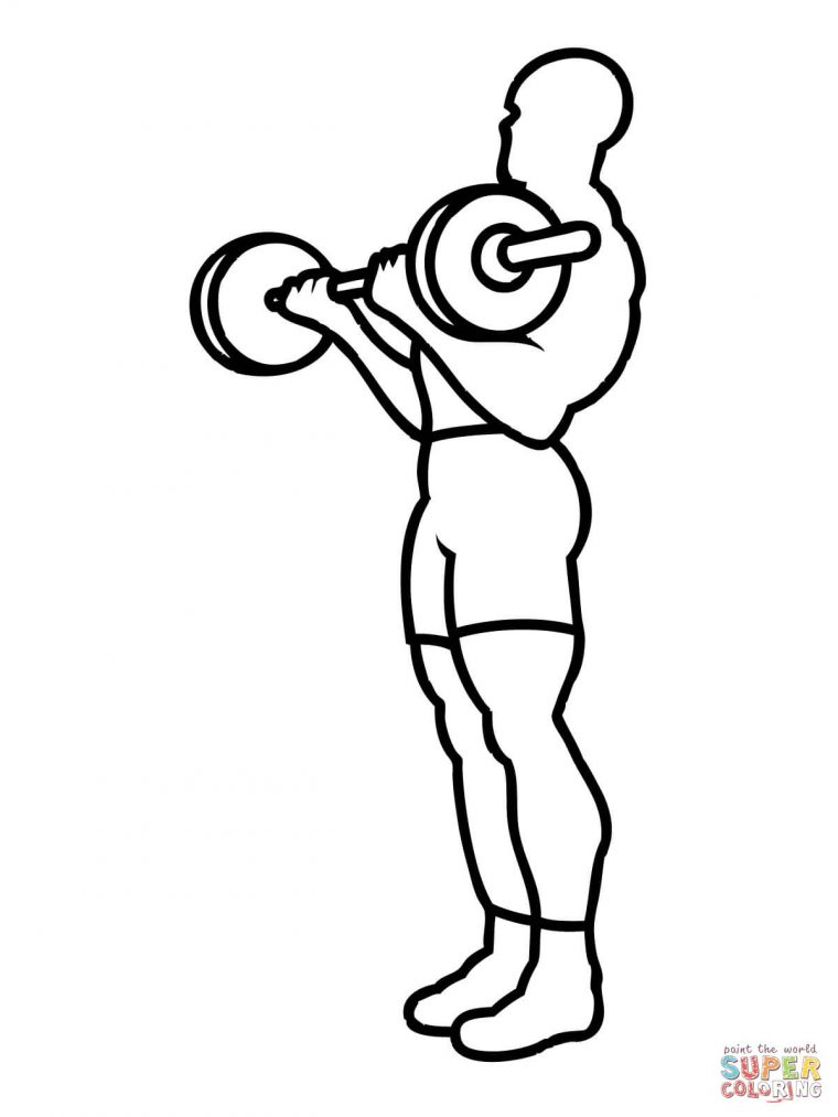 workout coloring pages