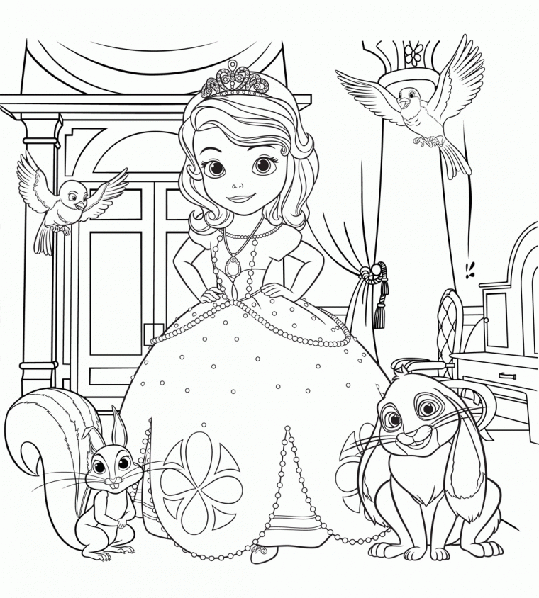 sophia coloring page