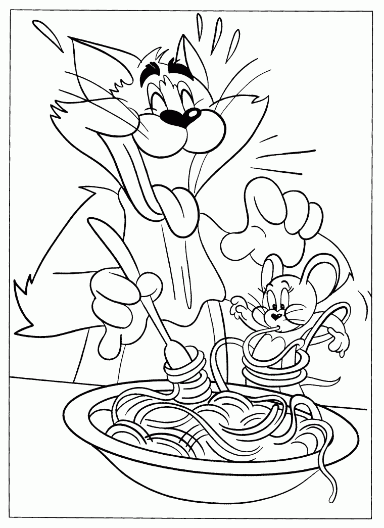 tom & jerry coloring pages
