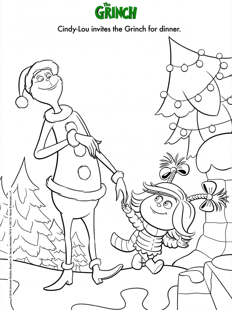 illumination grinch coloring pages