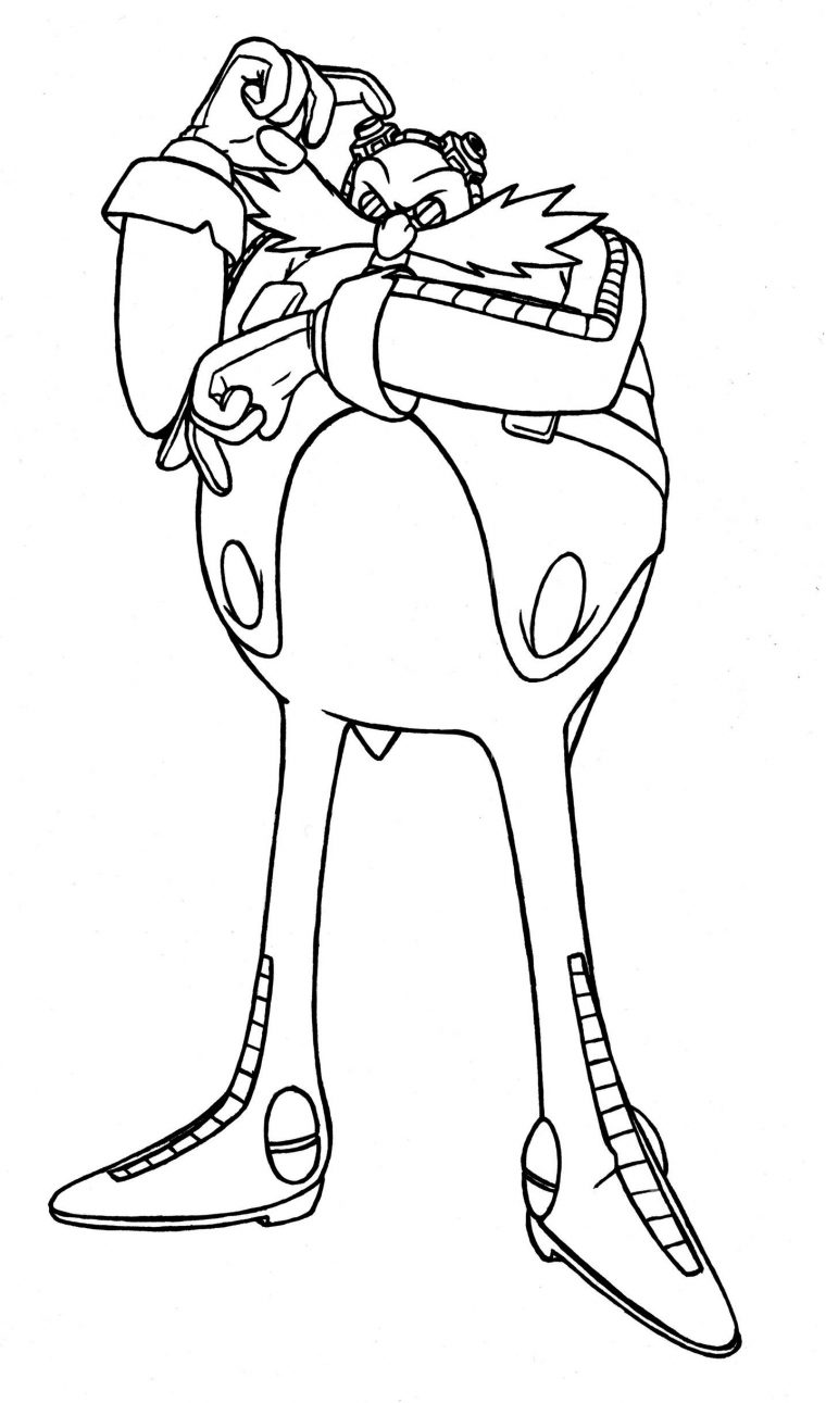 sonic eggman coloring pages