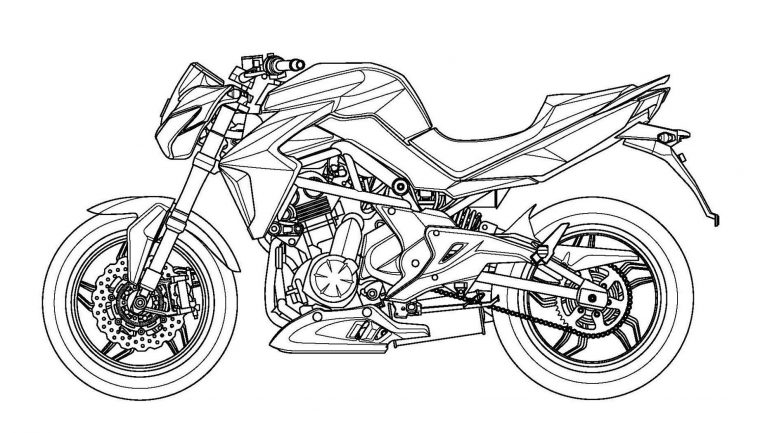 082216-Kymco-Er6N-07 | Bike | Drawings, Adult Coloring, Art destiné Dessin De Moto Ktm