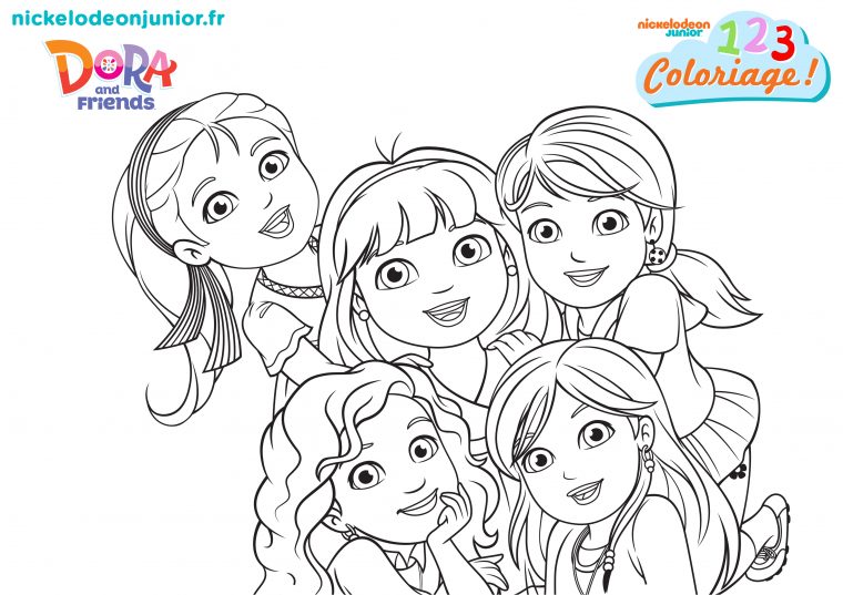 1, 2, 3 Coloriage ! | Dora And Friends : Au Coeur De La concernant Dessin A Colorier Dora Gratuit A Imprimer