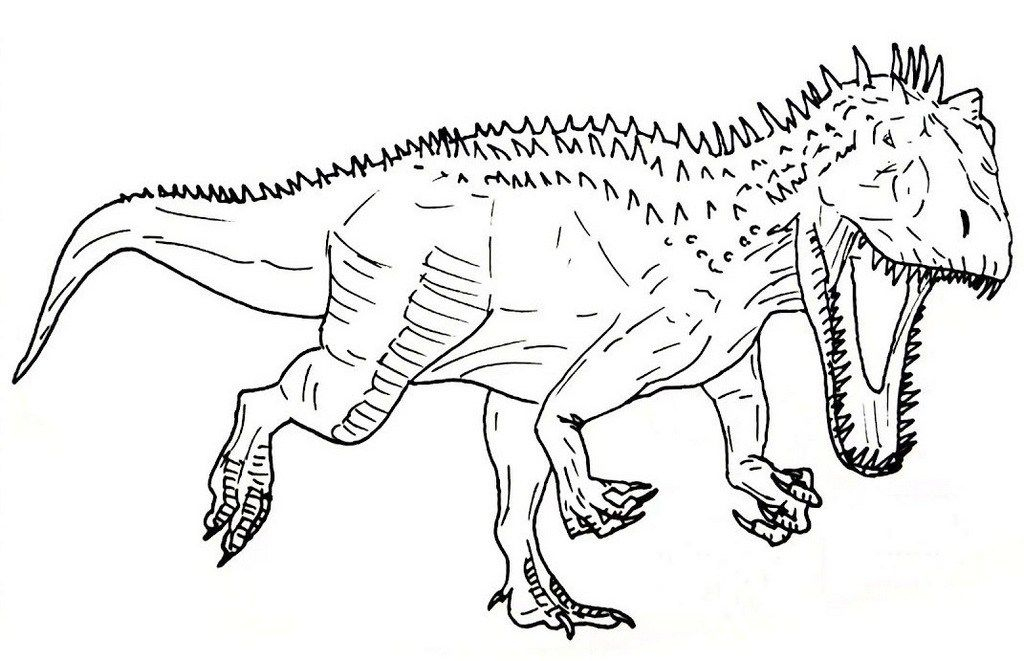 10 Best Indominus Rex Coloring Pages For Kids And Adults concernant Coloriage Dinosaure Raptor