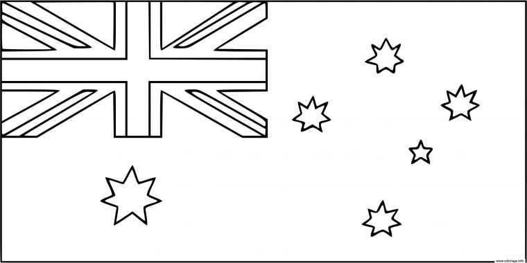 10 Idéal Coloriage Australie Images – Coloriage avec Drapeau Australie À Colorier