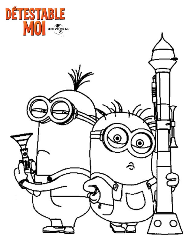 100 Dessins De Coloriage Les Minions À Imprimer Sur avec Coloriage A Imprimer Minion Gratuit