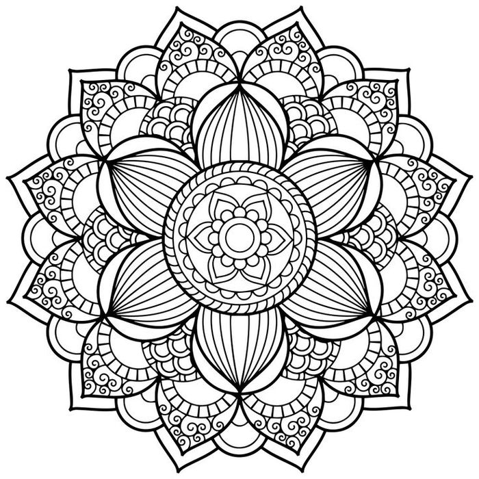 1001+ Dessins De Mandala À Imprimer Et À Colorer | Mandala avec Imprimer Coloriage Mandala