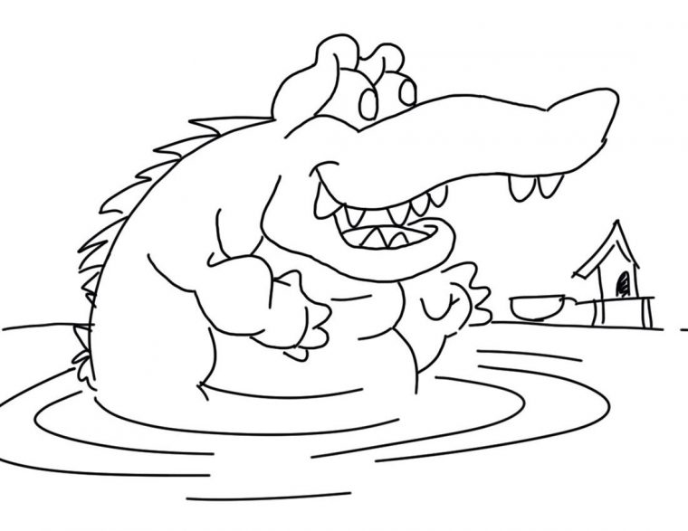 106 Dessins De Coloriage Crocodile À Imprimer Sur intérieur Coloriage Crocodile A Imprimer Gratuit