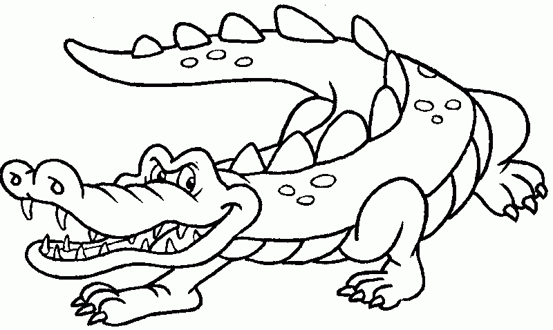 106 Dessins De Coloriage Crocodile À Imprimer Sur pour Crocodile À Colorier