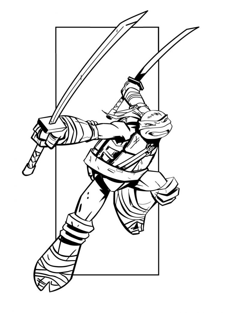 106 Dessins De Coloriage Tortue Ninja À Imprimer Sur destiné Coloriage Tortue Ninja Michelangelo