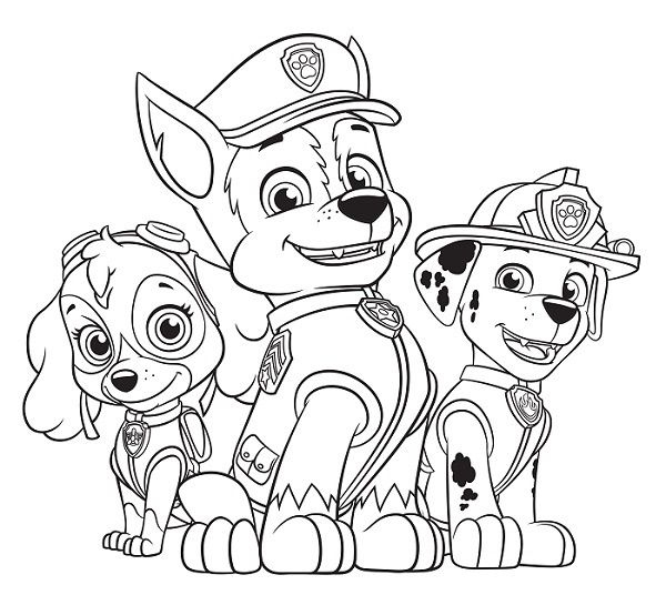 11 Ordinaire Coloriage Paw Patrol Pictures | Coloriage Paw à Coloriage En Ligne Pat Patrouille