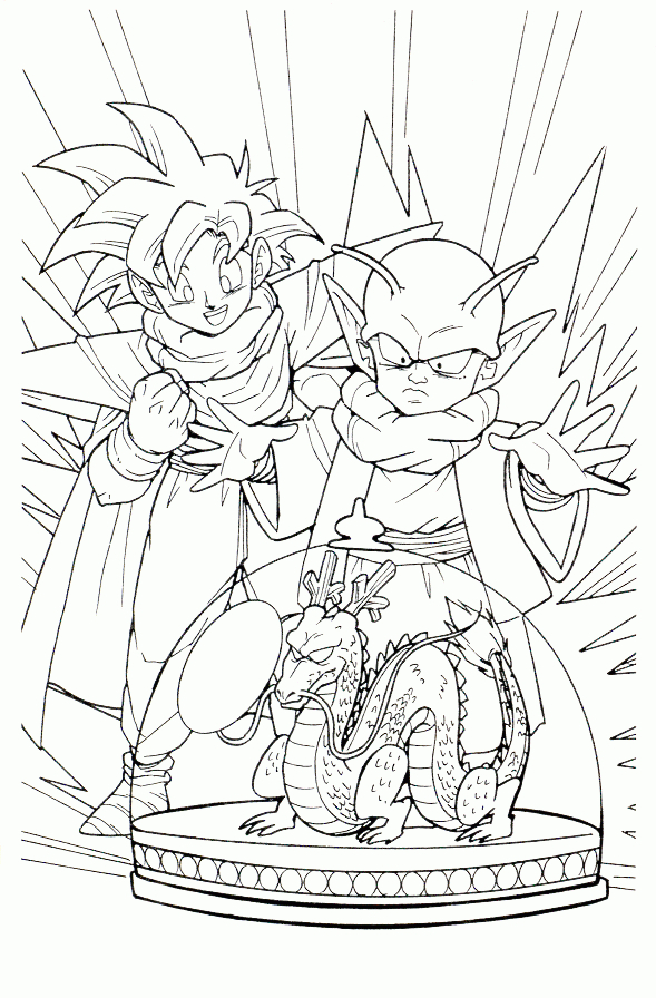 112 Dibujos De Dragon Ball Z Para Colorear | Oh Kids | Page 8 tout Coloriage Dragon Ball Z Super Saiyan A Imprimer