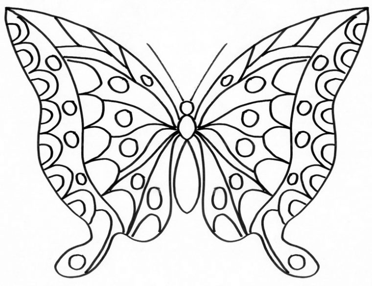 119 Dessins De Coloriage Papillon À Imprimer dedans Coloriage De Papillon A Imprimer Gratuit