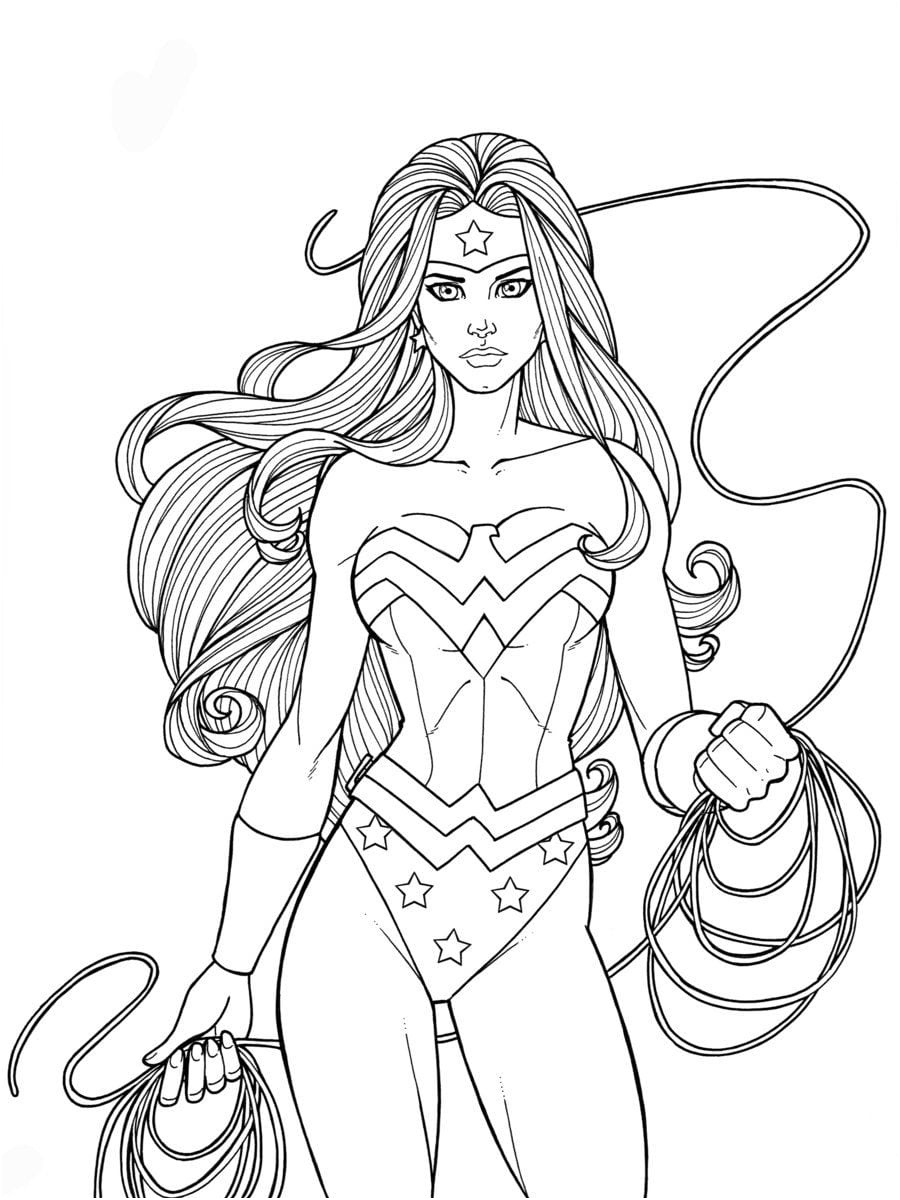 14 Amusant Coloriage De Wonder Woman Photos | Coloriage destiné Coloriage Wonder Woman A Imprimer