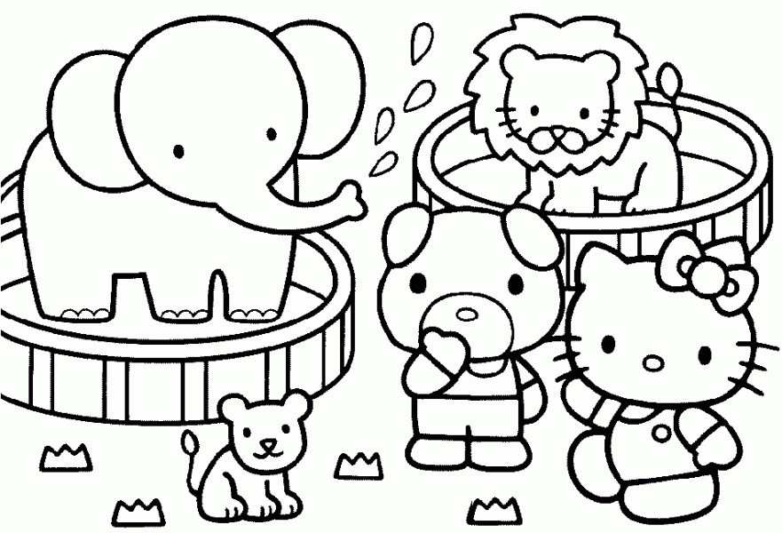 147 Dessins De Coloriage Hello Kitty À Imprimer Sur destiné Dessin Hello Kitty À Imprimer