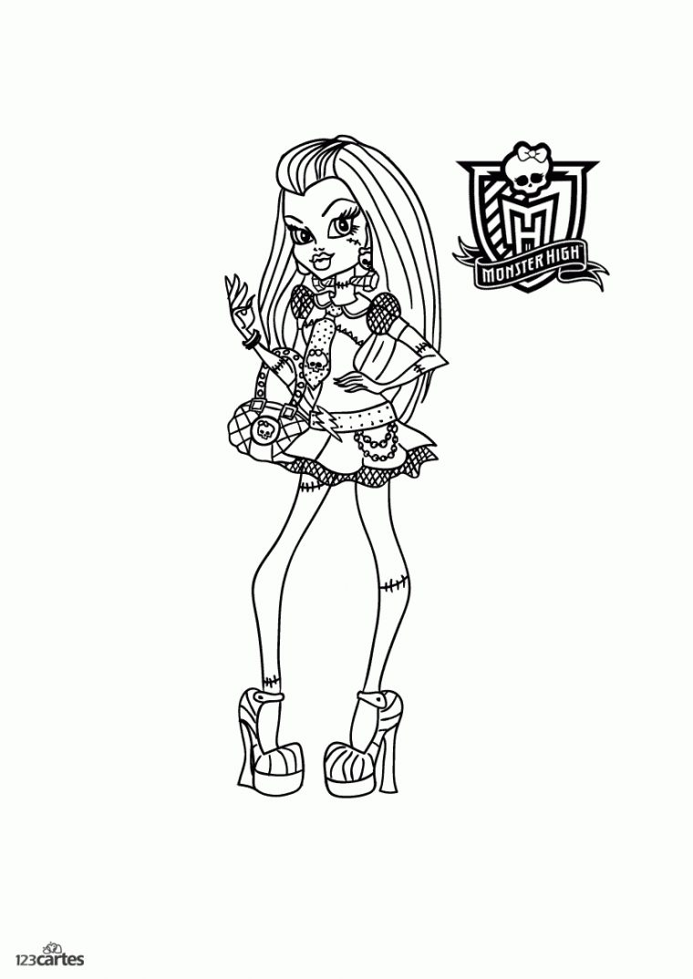 16 Coloriages Monster High | 123 Cartes intérieur Coloriage Herisson A Imprimer Gratuit