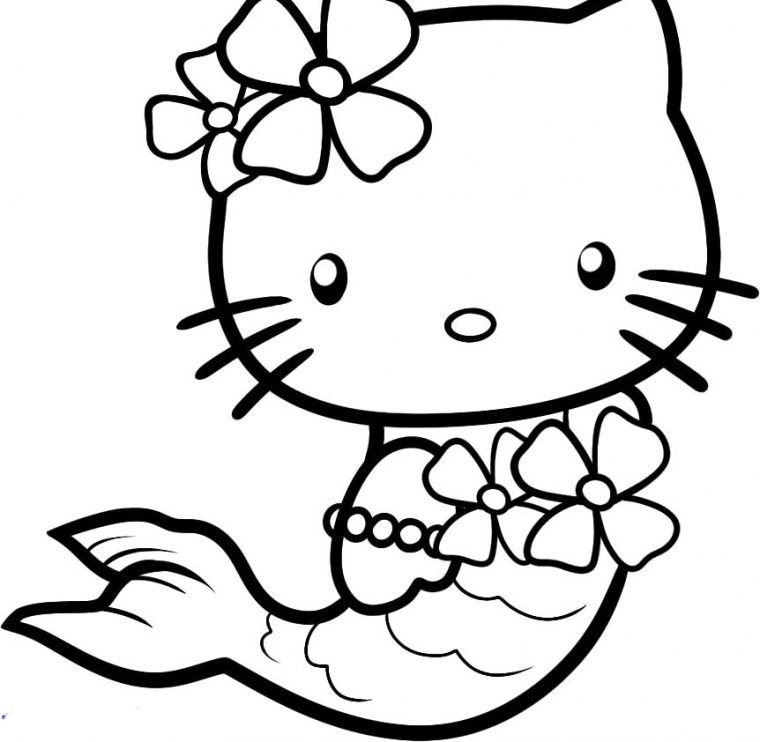 19 Dessins De Coloriage Hello Kitty Sirene À Imprimer dedans Coloriage A Imprimer Hello Kitty