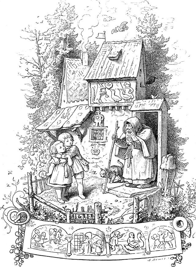 1903 Ludwig Richter - Hansel Et Gretel — Wikipédia destiné Coloriage Hansel Et Gretel