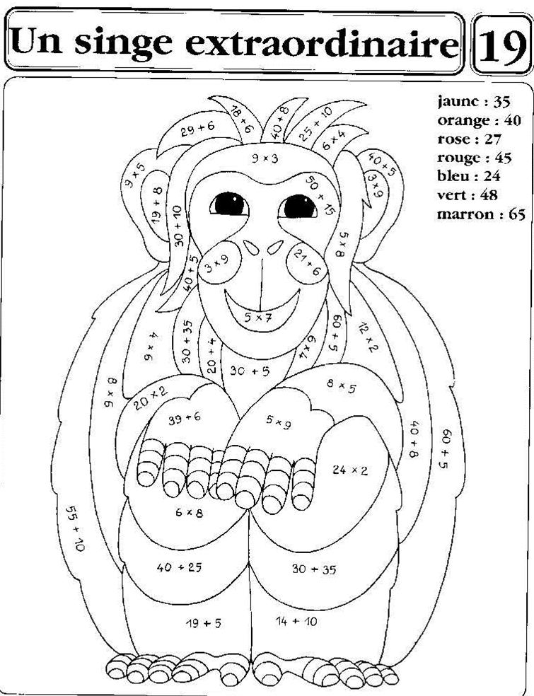 Coloriage Magique Addition Ce1 À Imprimer  GreatestColoringBook.com