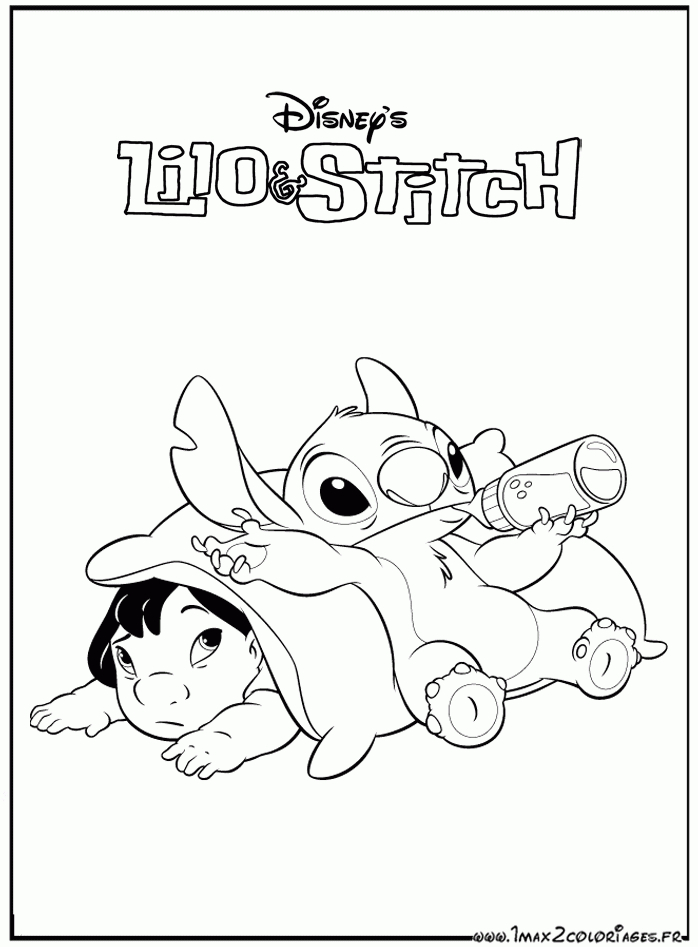 20 Dessins De Coloriage Lilo Et Stitch Gratuit À Imprimer intérieur Coloriage A Imprimer Disney Stitch