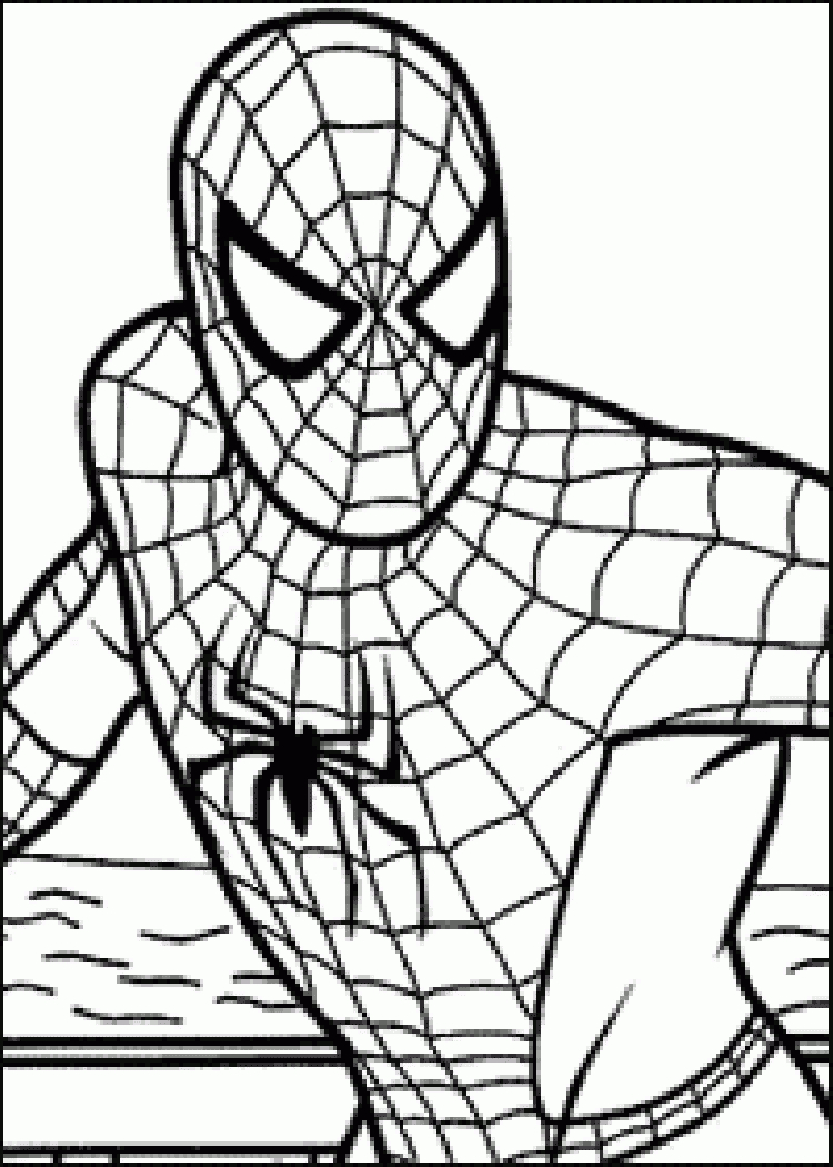 20 Dessins De Coloriage Spiderman Facile À Imprimer avec Dessin A Imprimer Spiderman 4