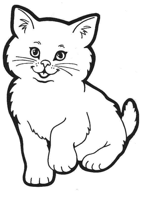 260 Dessins De Coloriage Chat À Imprimer Sur Laguerche encequiconcerne Dessin De Chat Simple