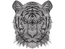27 Mandalas Y Dibujos De Lobos Para Colorear | Mandalasweb concernant Mandalas De Tigres