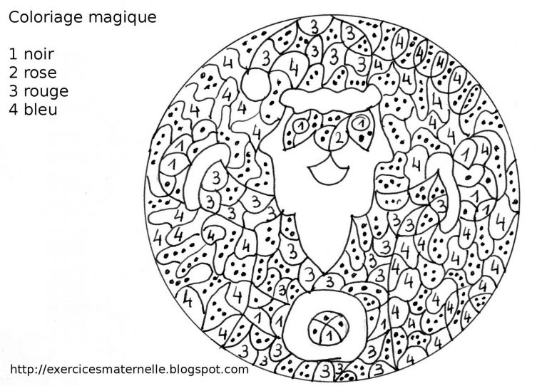 34 Dessins De Coloriage Magique Noël À Imprimer intérieur Coloriages Magiques Noel
