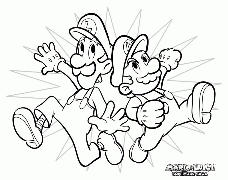 35 Dessins De Coloriage Mario À Imprimer avec Des Dessins A Imprimer