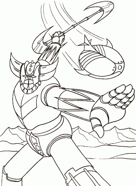 48 Dessins De Coloriage Goldorak À Imprimer Sur Laguerche tout Image De Dessin Animé A Colorier