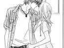 56 Best Anime Kiss Images On Pinterest | Anime Couples destiné Coloriage Manga A Imprimer