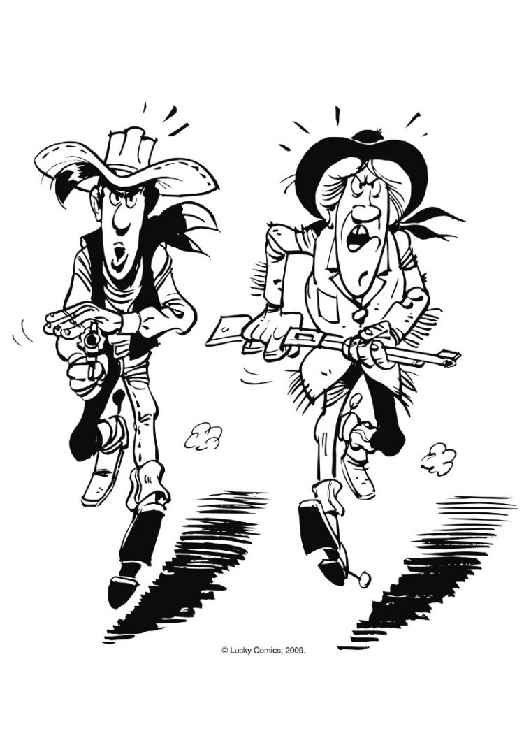 90 Dessins De Coloriage Lucky Luke À Imprimer Sur destiné Coloriage Lucky Luke A Imprimer Gratuit