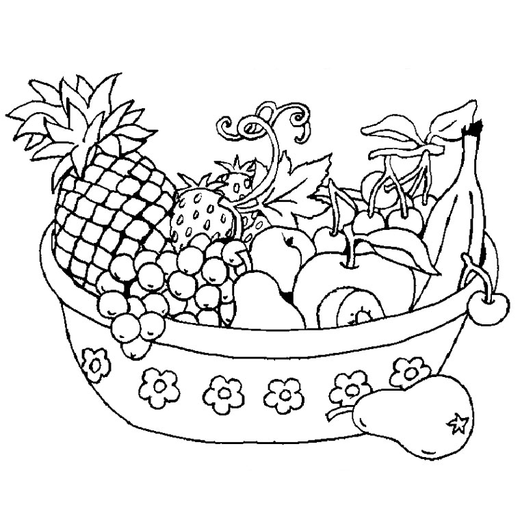 96 Dessins De Coloriage Fruits Et Légumes Rigolos À Imprimer tout Coloriage Fruits Et Legumes