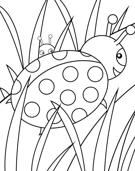 99 Dessins De Coloriage Coccinelle Maternelle À Imprimer tout Coccinelle À Colorier