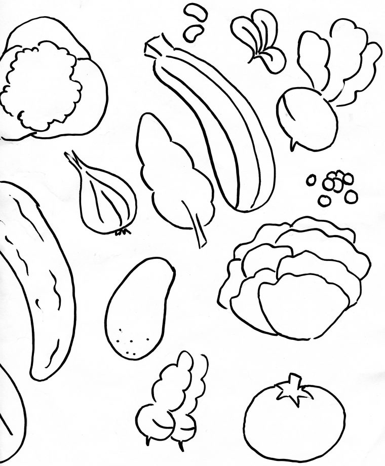 99 Dessins De Coloriage Fruit Et Legume À Imprimer avec Coloriage Fruits Et Legumes