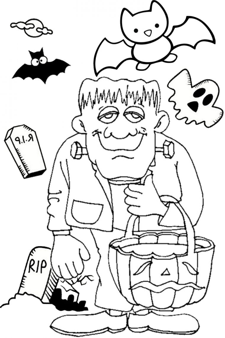 frankenstein printable coloring pages